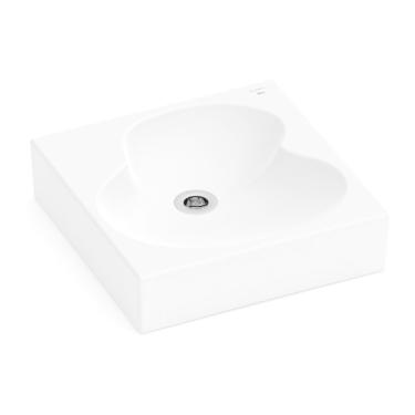 Imagem de Kit 2 Cubas de Apoio 41x41cm Ruy Ohtake Roca Blanco Mate