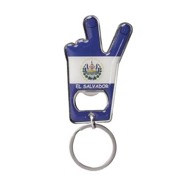 Imagem de Chaveiro abridor de garrafa de cerveja Victory - Bandeira do país (El Salvador)