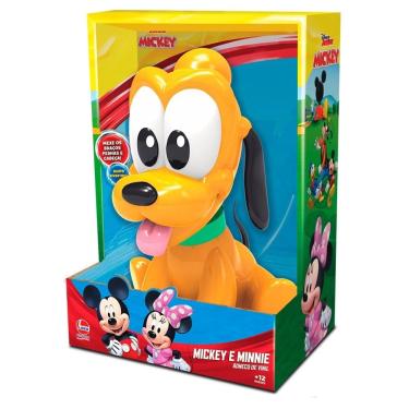 Imagem de Pelúcia Pluto Cachorro do Mickey 22 cm de Vinil Atóxico