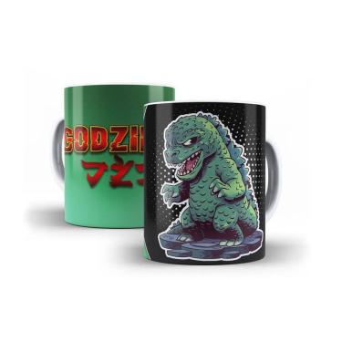 Imagem de Caneca Godzilla Cartoon Geek Premium
