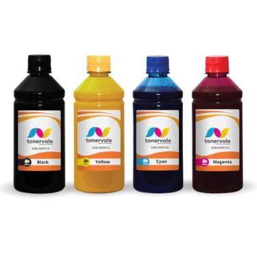 Imagem de Kit 4 Tinta Sublimatica Para Epson L375 L365 L355 T664 de 250ml - Tone