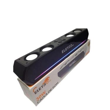 Imagem de Caixa de som Soundbar Bluetooth potente 30W Smart TV Game - Eletro Mex