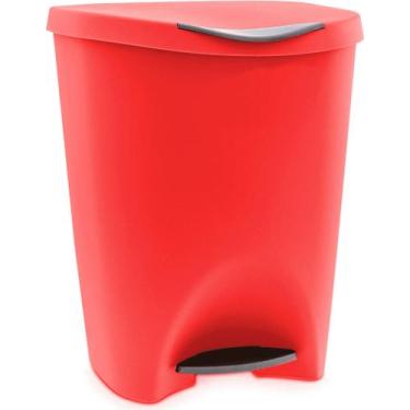 Imagem de Lixeira Escritorio Cozinha Banheiro C/ Pedal 7,5l Plast. - Usual Utili
