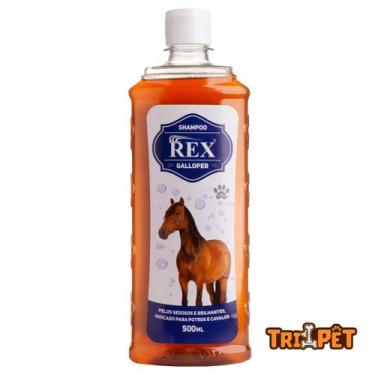 Imagem de Shampoo Crescer Cabelos Para Cavalos Pelos Crina Rex Galloper - 500ml 