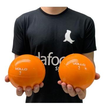 Imagem de Par de Bolas de Peso Tonning Ball Heavy Vollo VP1061 1Kg 11,5cm Cada L