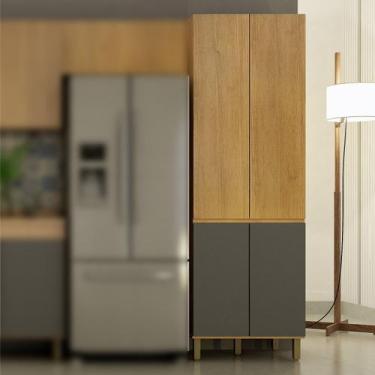 Imagem de Paneleiro Fechado 4 Portas 5 Prateleiras Dakota - Valdemóveis