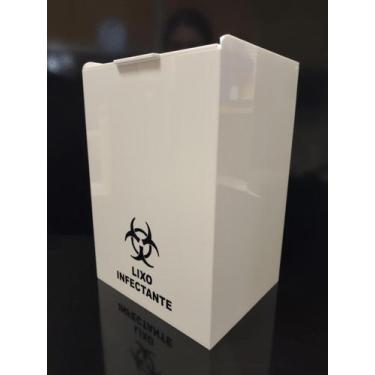 Imagem de Caixa Em Acrilico P/ Coletor Descarpack/perfurocortante 3l - Rick Acri
