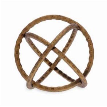 Imagem de Escultura em metal esfera infinita G - Pra Casa Decor