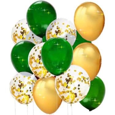 Imagem de Decorações de Formatura, Ouro Verde, 2021, Festa do Qian, Decorações de Festa em Ouro Verde, Balões de Confete para Festa de Aniversário Mulheres Decorações de Chá de Noiva/Casamento/Fiesta ou Festa Mexicana