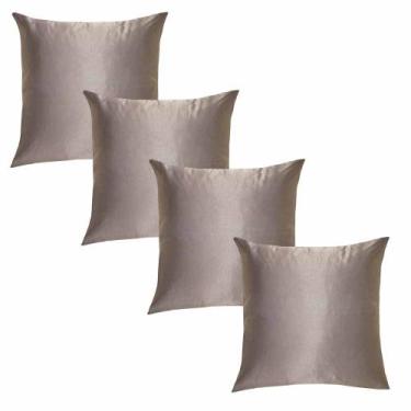 Imagem de Kit Capa de Almofada Solaris  04 Peças Tecido Grosso 45cm x 45cm - Pau