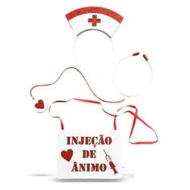 Imagem de Tiara e Placa Carnaval Médica/Enfermeira EVA Vivarte - Inspire sua Fes