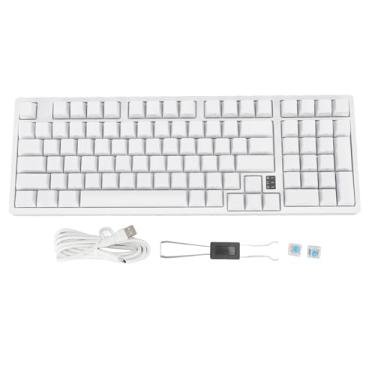Imagem de Teclado para Jogos, Teclado Mecânico para Jogos 98 Teclas Teclado Mecânico 2.4G 3.0 5.0 Tipo C Conectividade de 3 Modos, Teclado para Jogos RGB para PC Laptop para Jogos e