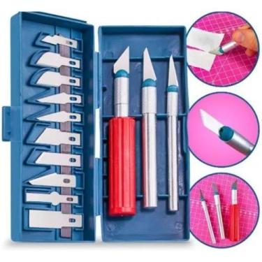 Imagem de Kit Estilete De Precisão Com 13 Peças - Fox tools 