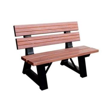 Imagem de Banco de Jardim Madeira Plástica 110cm 2 Lugares Premium - In Brasil