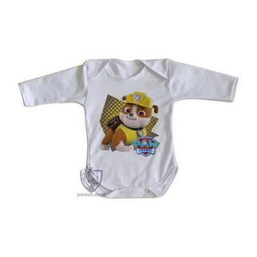 Imagem de body nenê criança roupa bebê manga longa  Patrulha Canina Rubble - Emp