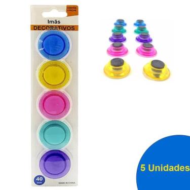 Imagem de Imã decorativo de Geladeira (5 UNIDADES) - Coloridos - SKYKS, Impressã