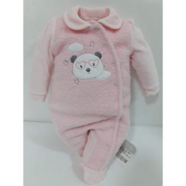 Imagem de Macacao Bebe Menina Longo Pelo Le Bhua Linha Paraiso 462 - Le Bhua / P