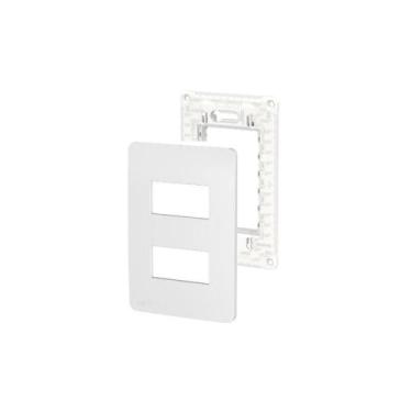 Imagem de Placa/Espelho Gamma Silver 4x2 S730121274 Orion Schneider