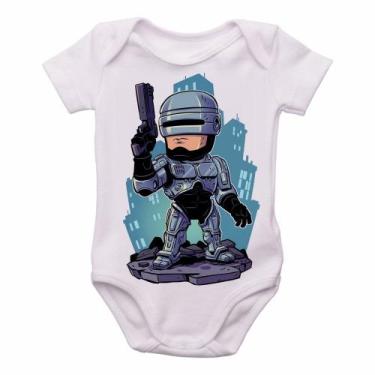 Imagem de body nenê criança roupa bebê Robocop - Empório Dutra, P   ( 0-2 Meses 