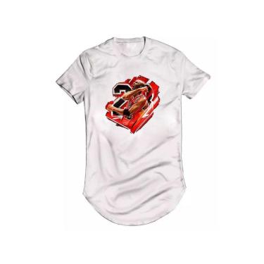 Imagem de Camiseta Longline Michael MJ Chicago Dennis Rodman Basquete