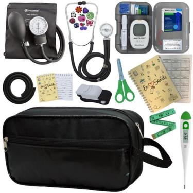 Imagem de Kit Enfermagem Completo Top + Medidor Glicose  - PREMIUM, P.A. Med, IN