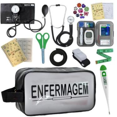 Imagem de Kit Enfermagem Completo Top + Medidor Glicose  - PREMIUM, P.A. MED, IN