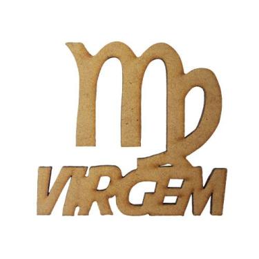 Imagem de Pacote 5 Aplique Signo Virgem 7x6,5 Mdf Madeira - ATACADÃO DO ARTESANA