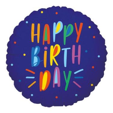 Imagem de Balão Metalizado tema dia dos namorados Anivérsários Happy Birthday pa