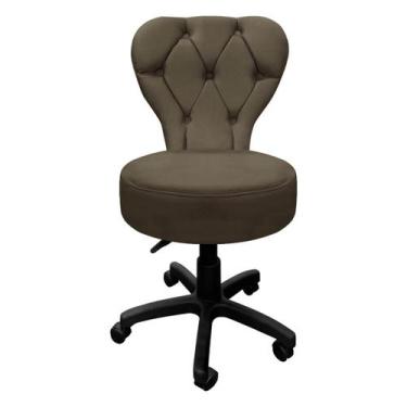 Imagem de Cadeira Mocho SOFT Escritório Estética Veludo - SOFA STORE, Veludo Mar