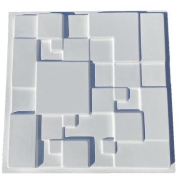 Imagem de Fôrma 3d Mosaico Liso 40x40cm Abs 1,5mm Molde Para Gesso/cimento 3d IN