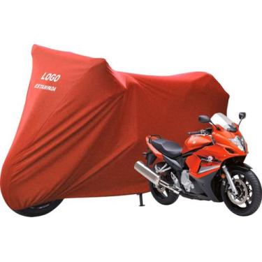 Imagem de Capa Cobrir Moto Suzuki GSX 650F De Tecido Lycra - Mz, Vermelha