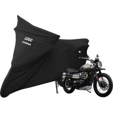 Imagem de Capa De Tecido Helanca Lycra Moto Triumph Street Scrambler - Mz, Preta