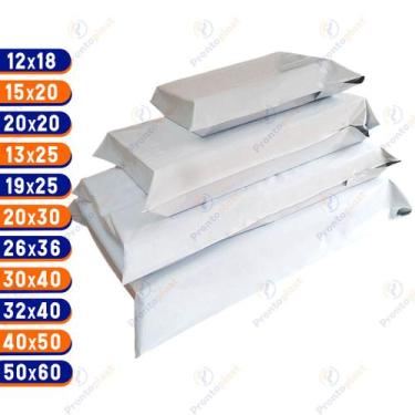 Imagem de 100 Envelope Segurança COEX Branco  SedexSaco Envio 12x18 15x20 20x20 