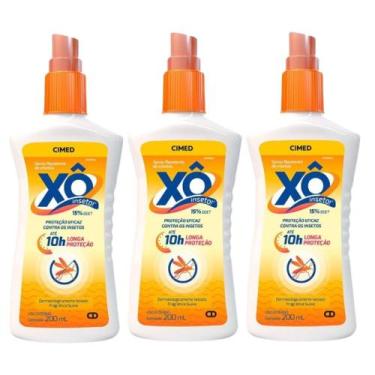 Imagem de Kit 3x Repelente Xô Inseto Spray 200ml - CIMED
