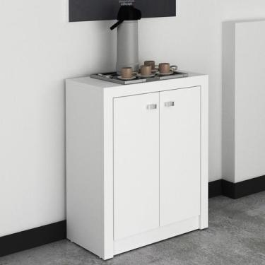 Imagem de Balcão Para Escritório com 2 Portas ME4103 Branco Tecnomobili