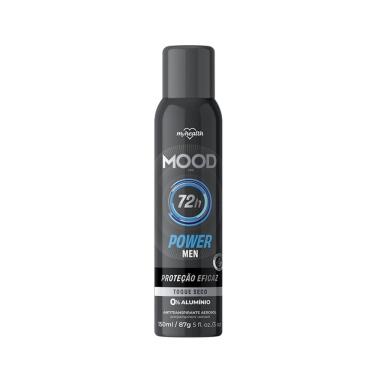 Imagem de Desodorante Mood Power Men Aerosol Antitranspirante 0% Alumínio 72h 150ml