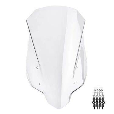 Imagem de TAZGANTAX Para-brisas compatível com CB500X 2013 2014 2015 2016 2017 2018 2019 2020 2021 2022 2023 CB 500 X CB 500X Acessórios dianteiro Carenagem do para-brisa Defletor de Vento (Transparente)