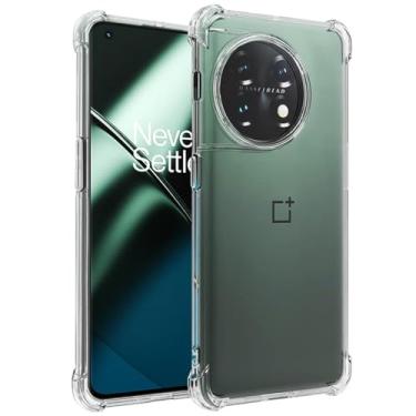 Imagem de Wanyuexes Capa para OnePlus 11, One Plus 11 5G PHB110, capas de telefone TPU macio e transparente, proteção de silicone fino à prova de choque transparente para OnePlus 11 5G transparente