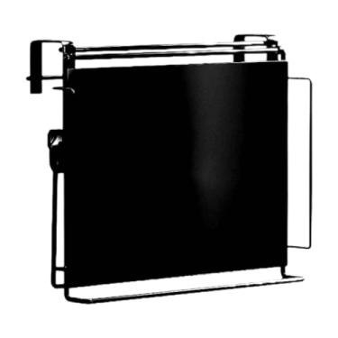 Imagem de Ioensy Armário de cozinha porta gancho organizador ajustável portátil acessórios economia espaço organizador prateleira rack para, Preto