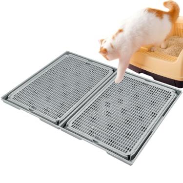 Imagem de Rarenut Tapete de areia para gatos emendável, armadilhas de caixa de areia e tigela de ração para animais de estimação, macio nas patas de gatinho, fácil de limpar, antiderrapante, acessórios para