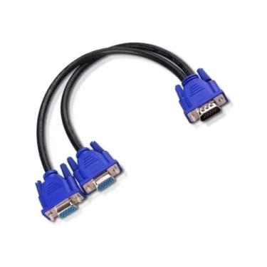 Imagem de Cabo Y VGA 1 VGA Macho Para 2 VGA Fêmea Com Alto Desempenho Para Usar 