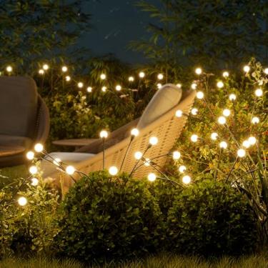 Imagem de Napvot Luzes solares para caminhos ao ar livre, pacote com 2 luzes solares brilhantes p...