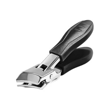 Imagem de Tesoura de unhas Anti-splash, largura da mandíbula tesoura de unhas - Aço inoxidável da unha espessa tesoura inclinada - Os idosos pregam o equipamento de pedicure de manicure anti-splash para pai, mã