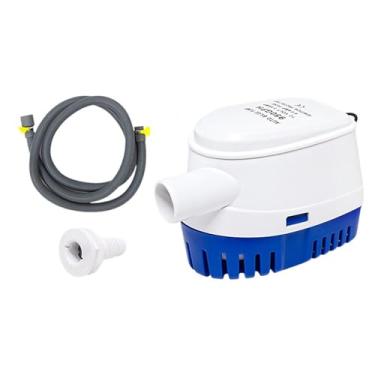 Imagem de WeiLaiKeQi Bomba de água de porão de porão de porão elétrica 12V fácil de instalar com o interruptor da bomba marinha para o iate de piscina de lago, G950