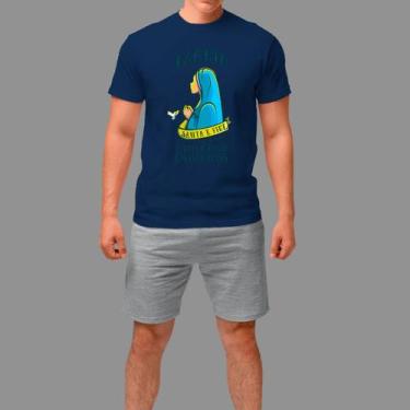 Imagem de Camisetas Básica Casual Confortável Manga Curta Gola Redonda - Rodliwe