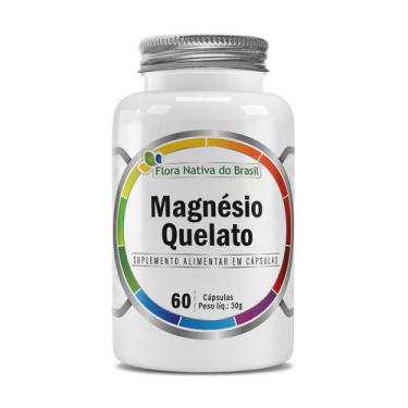 Imagem de Suplemento Alimentar Magnésio Quelato 30g 60 cápsulas Flora Nativa