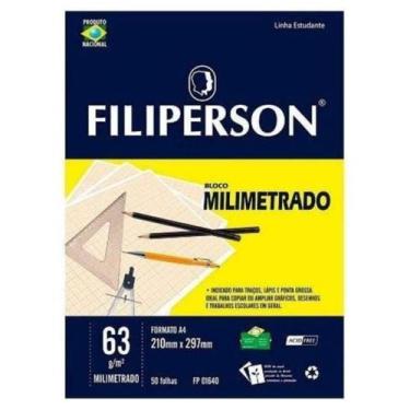 Imagem de Bloco Milimetrado A3 50fls Filiperson 15089