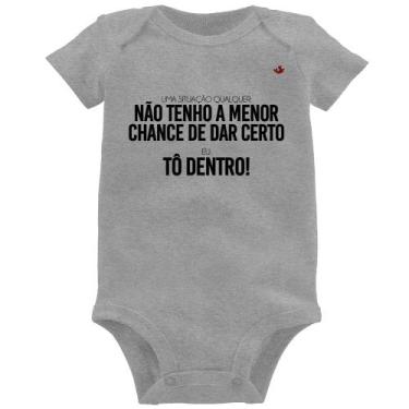 Imagem de Body Bebê Tô dentro! - Foca na Moda, Cinza, P