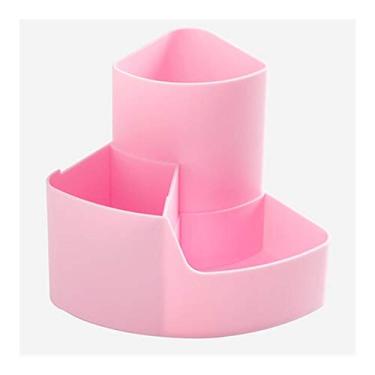 Imagem de Porta-lápis multifuncional para caneta, suporte para celular, papelaria, caixa de armazenamento de plástico, gaveta e organizador de maquiagem (Argento)