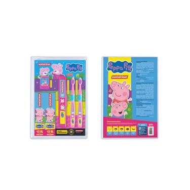 Imagem de Dentalclean Kit Infantil 2 Escova de Dente - 2 Gel Dental 50g - Fio Dental, Peppa Pig